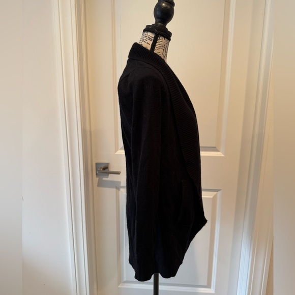 Quince 100% Cashmere Open-Front Sweater – Black, Size Small - Picture 4 of 8